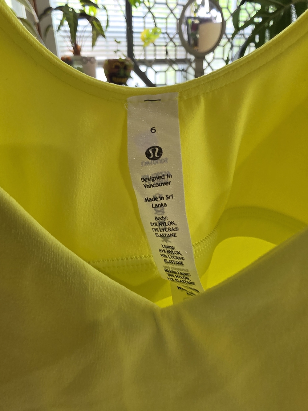 Lululemon Align Tank Top in the color Electric Lemon. - Picture 2 of 5